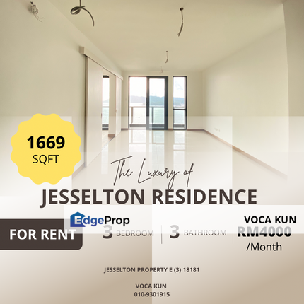 JESSELTON RESIDENCE@KK FOR RENT, Sabah, Kota Kinabalu