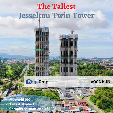 Jesselton Twin Tower Freehold 999 Best Location, Sabah, Kota Kinabalu