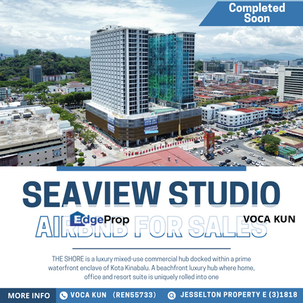 The Shore Airbnb Seaview in KK City Worth Investment, Sabah, Kota Kinabalu