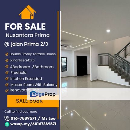 Nusajaya Double Storey @Nusantara Prima, Johor, Nusajaya