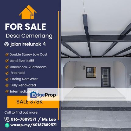 Desa Cemerlang Double Storey Low Cost, Johor, Ulu Tiram