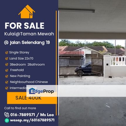 Taman Mewah@Kulai Single Storey, Johor, Kulai