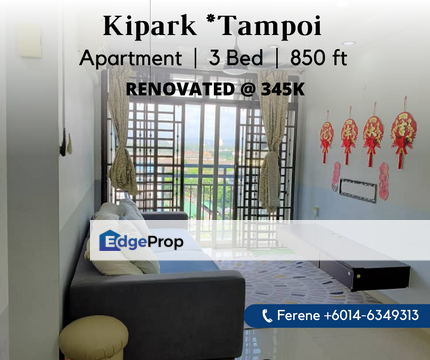 Kipark Apartment , Tampoi Indah , Renovated , Johor, Tampoi