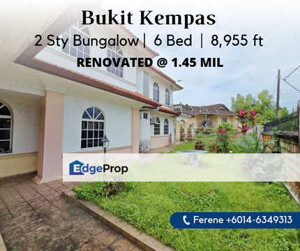 Bukit Kempas , 2 Storey Bungalow , Renovated , Johor, Johor Bahru