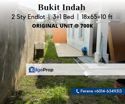 Bukit Indah , 2 Storey Endlot with 10ft Land , Johor, Johor Bahru