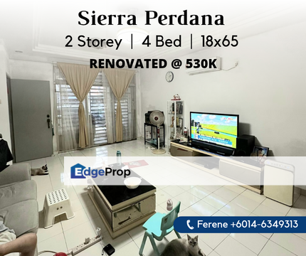 Sierra Perdana , Single Storey , Renovated N Extended , Johor, Masai