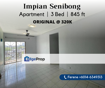 Impian Senibong Apartment , Permas , Corner Unit , Johor, Permas Jaya/Senibong