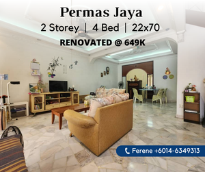 Permas Jaya 6 , Double Storey , Basic Renovated for Sale @RM649,000 By ...