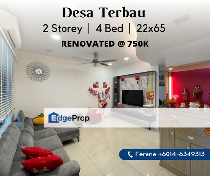 Desa Terbau , 2 Storey , 4 Bed , Kitchen Extended , Johor, Johor Bahru