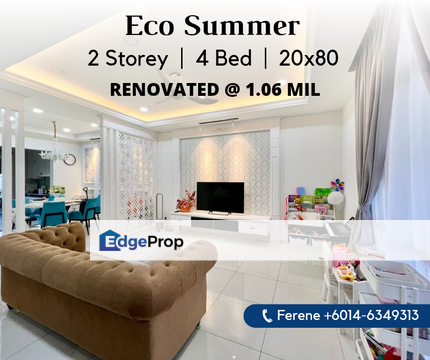 Eco Summer , 2 Storey , Renovated Unit , Knighton, Johor, Johor Bahru