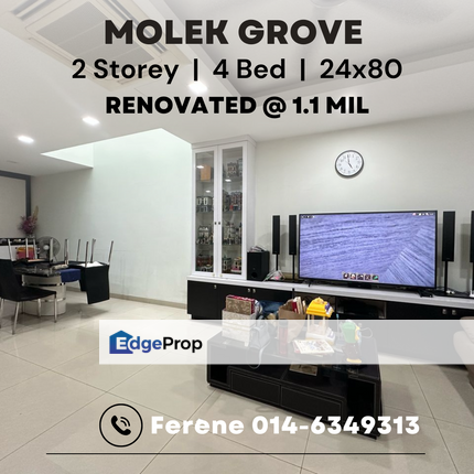 Taman Molek , 2 Storey , Molek Grove , Renovated , Johor, Johor Bahru