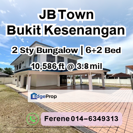JB Town , Bukit Kesenangan , 2 Storey Bungalow , Johor, Johor Bahru