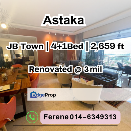 The Astaka , 1 Bukit Senyum , Fully Renovated , JB Town , Johor, Johor Bahru