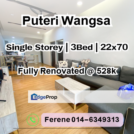 Puteri Wangsa , Single Storey , Renovated N Extended , Johor, Ulu Tiram