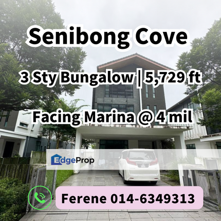 Senibong Cove , 3 Storey Bungalow , Facing Marina , Johor, Masai