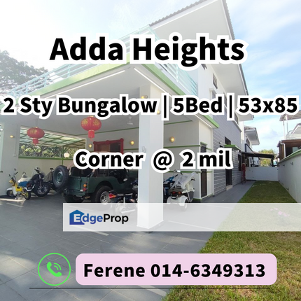Adda Heights , 2 Storey Bungalow , Purple Field, Johor, Johor Bahru