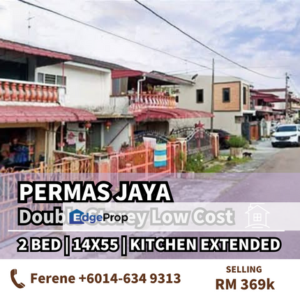 Permas Jaya , Double storey low cost , Extended , Johor, Permas Jaya/Senibong