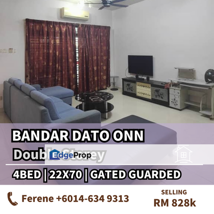 Bandar Dato Onn , 2 Storey , Renovated , Gated Guarded , Johor, Johor Bahru