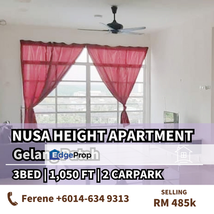Nusa Height Apartment , Gelang Patah , 2 Car park , Johor, Gelang Patah
