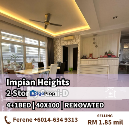Impian Heights , Double Storey Semi-D , Renovated , Johor, Skudai