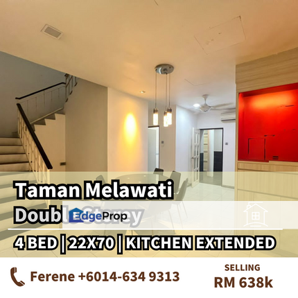 Taman Melawati , Double storey , Fully Renovated , Johor, Skudai