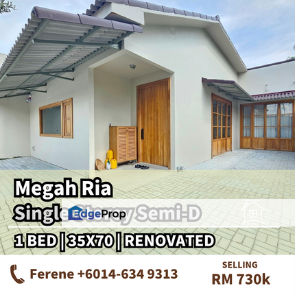 Megah Ria , Single  Storey , Fully Renovated , Johor, Masai
