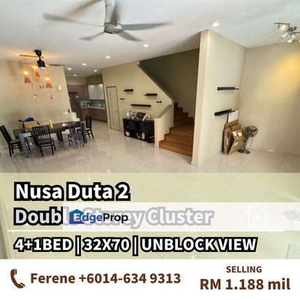 Nusa Duta 2 , Double Storey Cluster , Renovated , Bukit Indah , Johor, Johor Bahru
