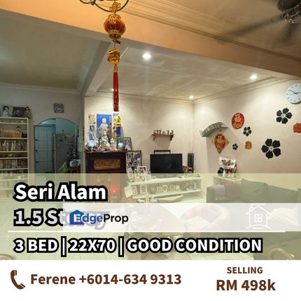 Seri Alam , 1.5 Storey , Jalan Gunung , Good Condition , Johor, Masai