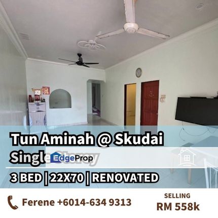 Tun Aminah , Single Storey , Freehold , Skudai , Johor, Skudai