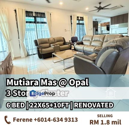 Mutiara Mas , 3 Storey Cluster , Renovated , Johor, Skudai