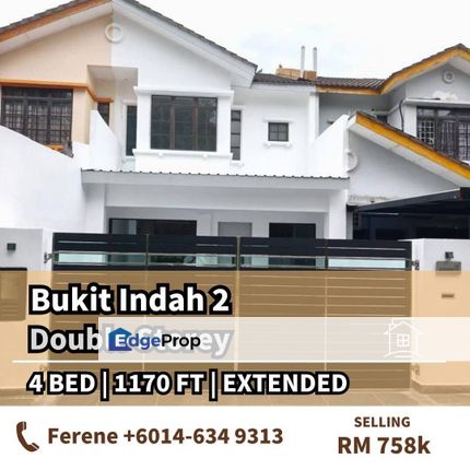 Bukit Indah , Double Storey , Unblock View, Johor, Johor Bahru