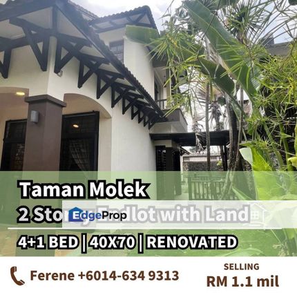 Taman Molek , Double Storey Endlot , Renovated , Johor, Johor Bahru