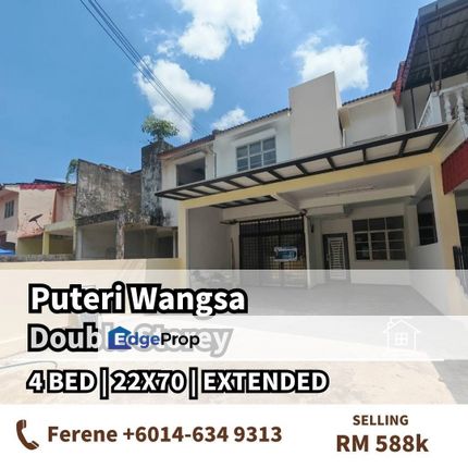 Puteri Wangsa , Double Storey , Extended, Johor, Ulu Tiram