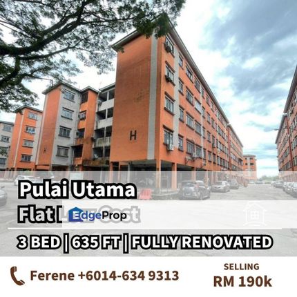 Pulai Utama , Flat , Fully Renovated , Johor, Skudai