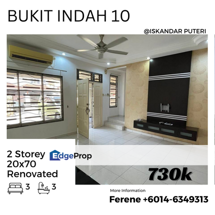 Bukit Indah , 2 Storey , Renovated , Extended , Johor, Johor Bahru