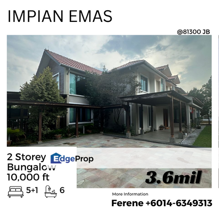 Impian Emas , 2 Storey Bungalow , Renovated , Johor, Skudai