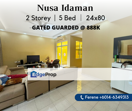 Nusa Idaman , 2 Storey , Renovated , Gated Guarded , Johor, Nusajaya