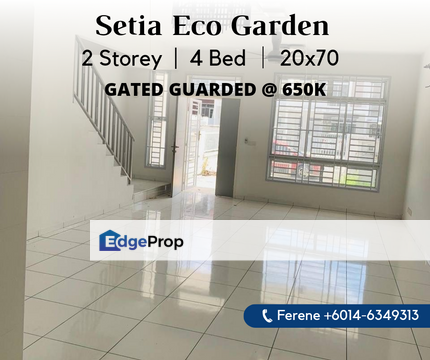 Setia Eco Garden , 2 Storey , Gated Guarded , Johor, Gelang Patah