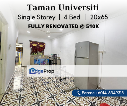 Taman Universiti , Single Storey , Renovated , Johor, Skudai