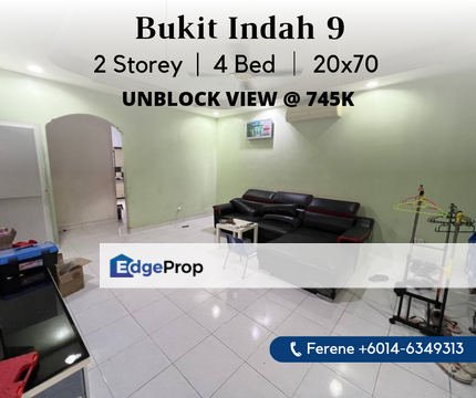 Bukit Indah , 2 Storey , Unblock View , Extended , Johor, Johor Bahru