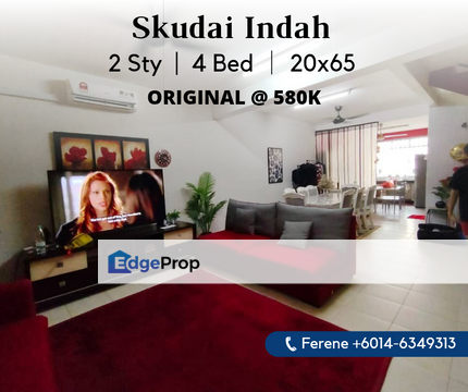 Skudai Indah , 2 Storey ,  Freehold , Original Unit , Johor, Skudai