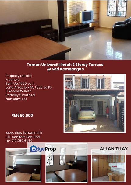 Taman Universiti Indah 2 Storey Terrace @ Seri Kembangan, Selangor, Seri Kembangan