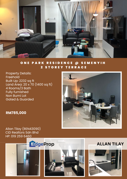 One Park Residence @ Semenyih 2 Storey Terrace, Selangor, Semenyih