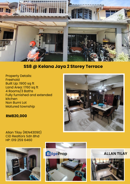 SS8 @ Kelana Jaya 2 Storey Terrace, Selangor, Petaling Jaya