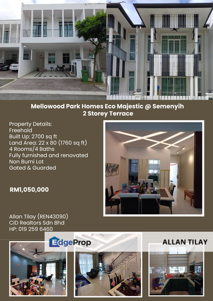 Mellowood Park Homes Eco Majestic @ Semenyih 2 Storey Terrace, Selangor, Semenyih