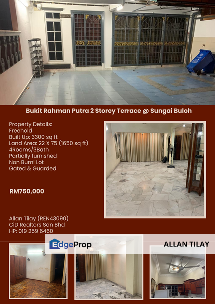 Bukit Rahman Putra 2 Storey Terrace @ Sungai Buloh, Selangor, Sungai Buloh