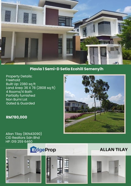 Plavia 1 Semi-D Setia Ecohill Semenyih, Selangor, Semenyih