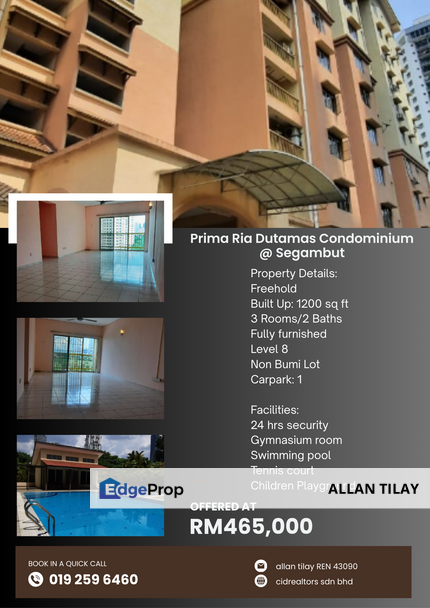 Prima Ria Dutamas Condominium @ Segambut, Kuala Lumpur, Dutamas