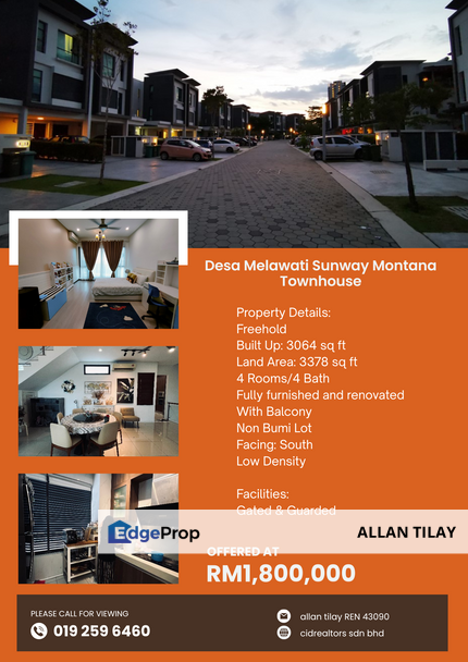 Desa Melawati Sunway Montana Townhouse (Upper Units), Kuala Lumpur, Taman Melawati