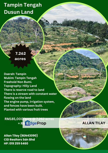 Tampin Tengah Dusun Land, Negeri Sembilan, Tampin
